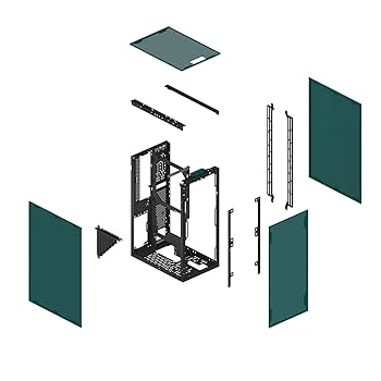 Amazon | SSUPD コンパクトPCケース MESHROOM S Peacock Blue